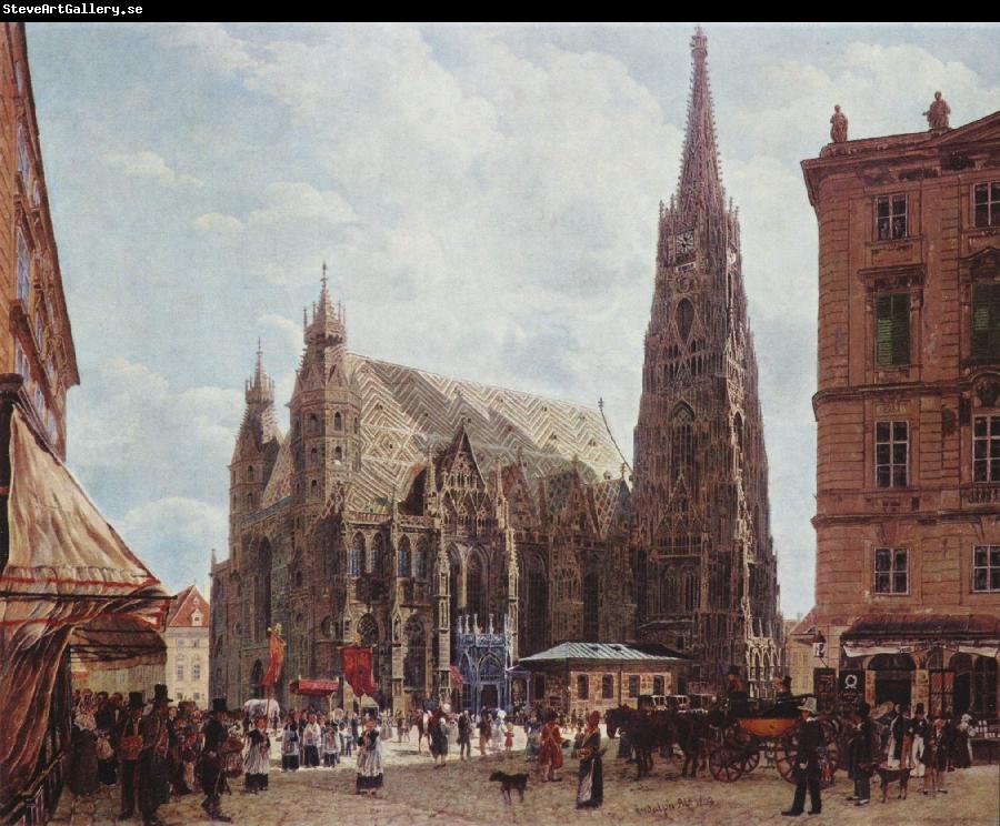 Rudolf von Alt View of Stephansdom